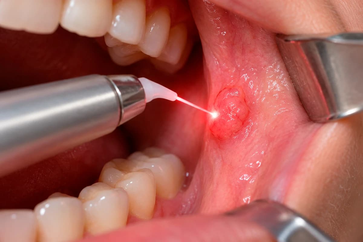 Laser e lesioni orali: uno studio italiano confronta il danno termico sui tessuti